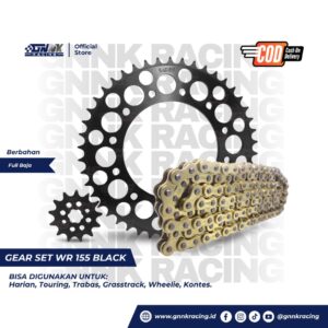 Gear Set Yamaha Wr155 Black GNNK Racing Product