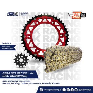 Gear Set Honda CRF150 TYPE 520 Red Alloy Baja GNNK Racing Product