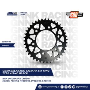 Gear Set Yamaha MX King Type 415 Black GNNK Racing - GB-MX-KING-40-BLACK