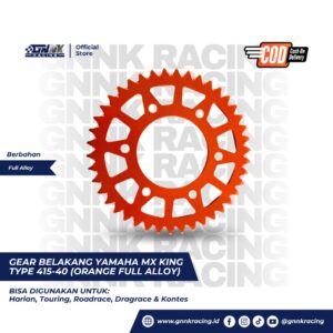 Gear Set Yamaha MX King Type 415 Alloy Orange GNNK Racing - GB-MX-KING-40-ORANGE