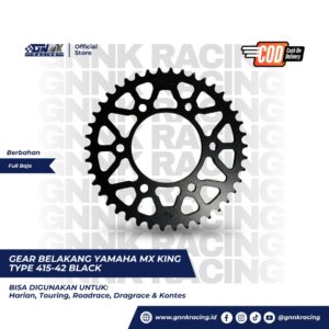 Gear Set Yamaha MX King Type 415 Black GNNK Racing - GB-MX-KING-42-BLACK