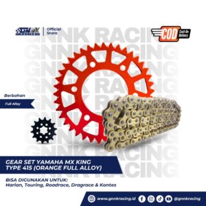 Gear Set Suzuki Satria 2 Tak Type 415 Alloy Orange GNNK Racing