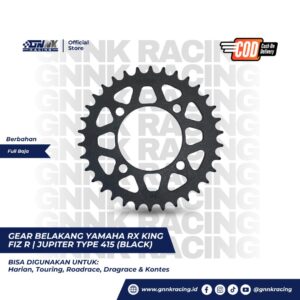Gear Belakang Yamaha Fiz R Rx King Black GNNK Racing Product - Gb-415-30F-Black
