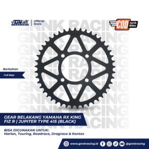 Gear Belakang Yamaha Fiz R Rx King Black GNNK Racing Product - Gb-415-41F-Black