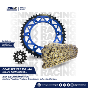 Gear Set Honda CRF150 Type 520 Blue Alloy Baja GNNK Racing Product
